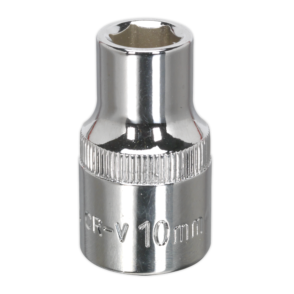 Sealey Premier Fully Polished Socket 1/2"Sq Drive 10mm