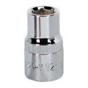 Sealey Premier Fully Polished Socket 1/2"Sq Drive 12mm