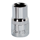 Sealey Premier Fully Polished Socket 1/2"Sq Drive 13mm