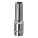 Sealey Premier Fully Polished Deep Socket 1/2"Sq Drive 13mm