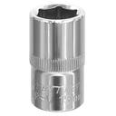 Sealey Premier Fully Polished Socket 1/2"Sq Drive 15mm