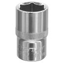 Sealey Premier Fully Polished Socket 1/2"Sq Drive 17mm