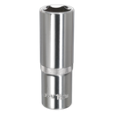 Sealey Premier Fully Polished Deep Socket 1/2"Sq Drive 18mm
