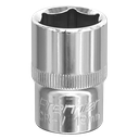 Sealey Premier Fully Polished Socket 1/2"Sq Drive 19mm