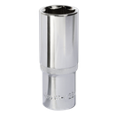 Sealey Premier Fully Polished Deep Socket 1/2"Sq Drive 22mm