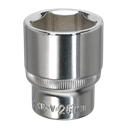 Sealey Premier Fully Polished Socket 1/2"Sq Drive 26mm