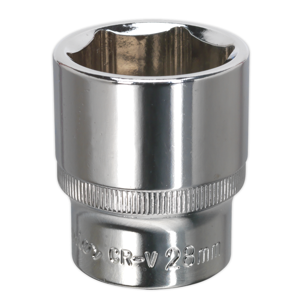 Premier Fully Polished Socket 1/2"Sq Drive 28mm