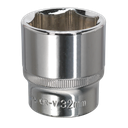 Sealey Premier Fully Polished Socket 1/2"Sq Drive 32mm