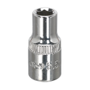 Sealey Premier Fully Polished Socket 1/4"Sq Drive 5.5mm