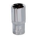 Sealey Premier Fully Polished Socket 1/4"Sq Drive 9mm