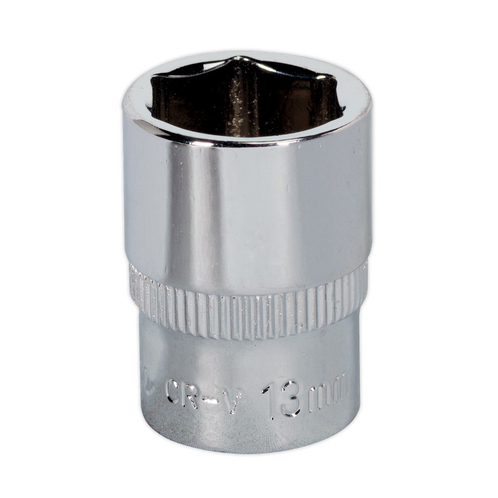 Sealey Premier Fully Polished Socket 1/4"Sq Drive 13mm