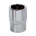 Sealey Premier Fully Polished Socket 1/4"Sq Drive 13mm