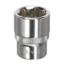 Sealey Premier Fully Polished Socket 1/4"Sq Drive 14mm