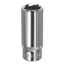 Sealey Premier Fully Polished Deep Socket 1/4"Sq Drive 14mm