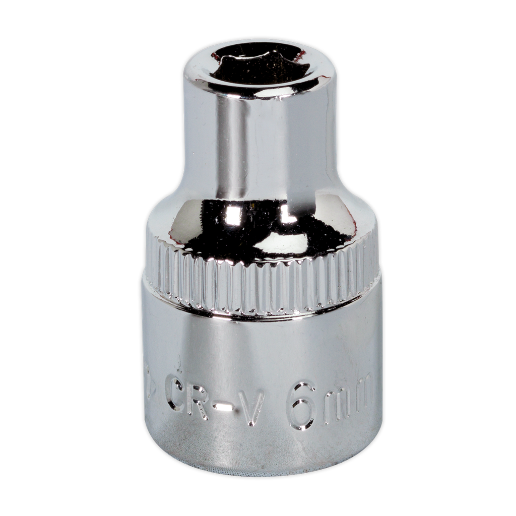 Sealey Premier Fully Polished Socket 3/8"Sq Drive 6mm