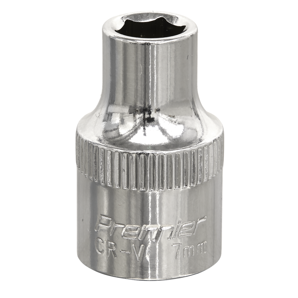 Sealey Premier Fully Polished Socket 3/8"Sq Drive 7mm