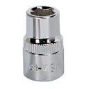 Sealey Premier Fully Polished Socket 3/8"Sq Drive 9mm