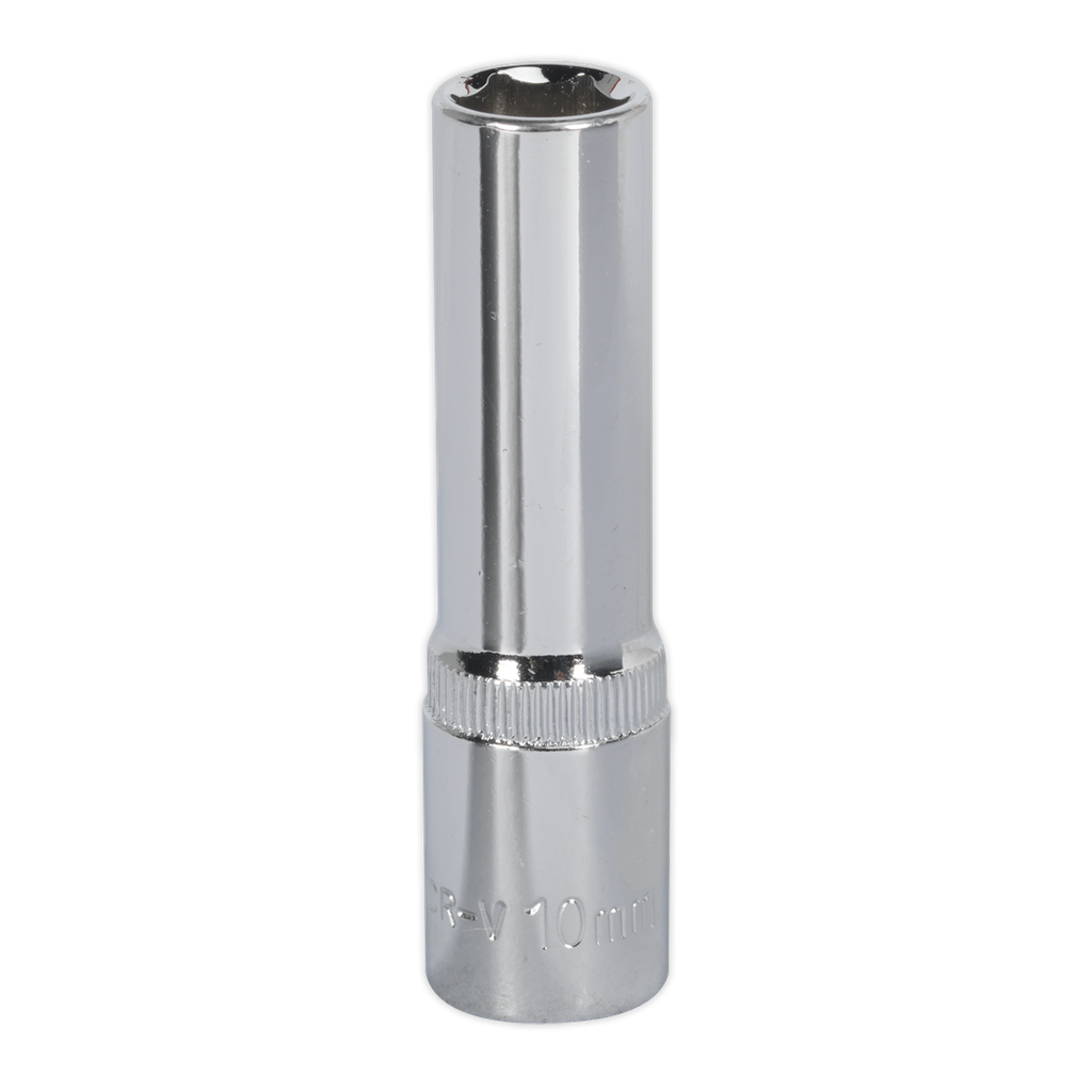 Sealey Premier Fully Polished Deep Socket 3/8"Sq Drive 10mm