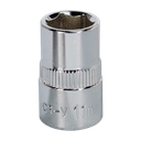 Sealey Premier Fully Polished Socket 3/8"Sq Drive 11mm