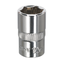 Sealey Premier Fully Polished Socket 3/8"Sq Drive 12mm