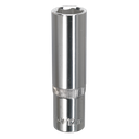 Sealey Premier Fully Polished Deep Socket 3/8"Sq Drive 12mm