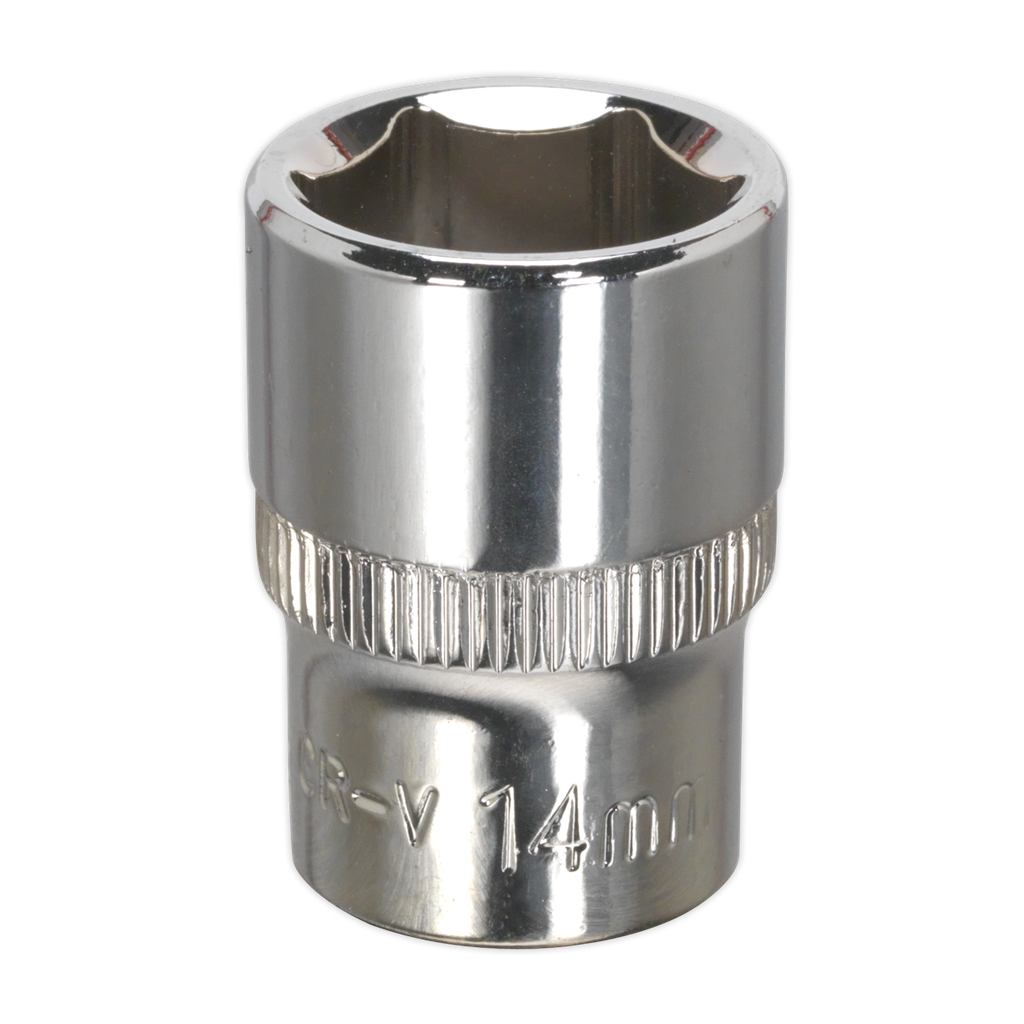 Sealey Premier Fully Polished Socket 3/8"Sq Drive 14mm