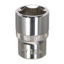 Sealey Premier Fully Polished Socket 3/8"Sq Drive 14mm