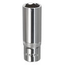 Sealey Premier Fully Polished Deep Socket 3/8"Sq Drive 14mm