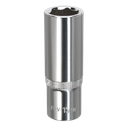 Sealey Premier Fully Polished Deep Socket 3/8"Sq Drive 15mm