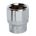 Sealey Premier Fully Polished Socket 3/8"Sq Drive 18mm