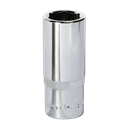 Sealey Premier Fully Polished Deep Socket 3/8"Sq Drive 18mm