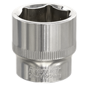 Sealey Premier Fully Polished Socket 3/8"Sq Drive 22mm