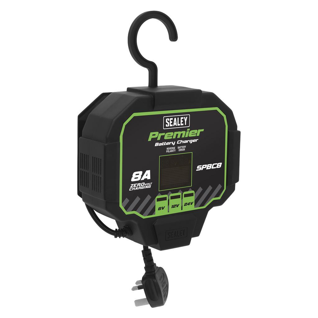 Sealey Premier Fully Automatic Battery Maintainer/Charger 8A
