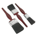 Sealey Pure Bristle Paint Brush Set 3pc