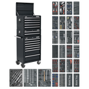 Superline PRO® Tool Chest Combination 14 Drawer with 1179pc Tool Kit - Black