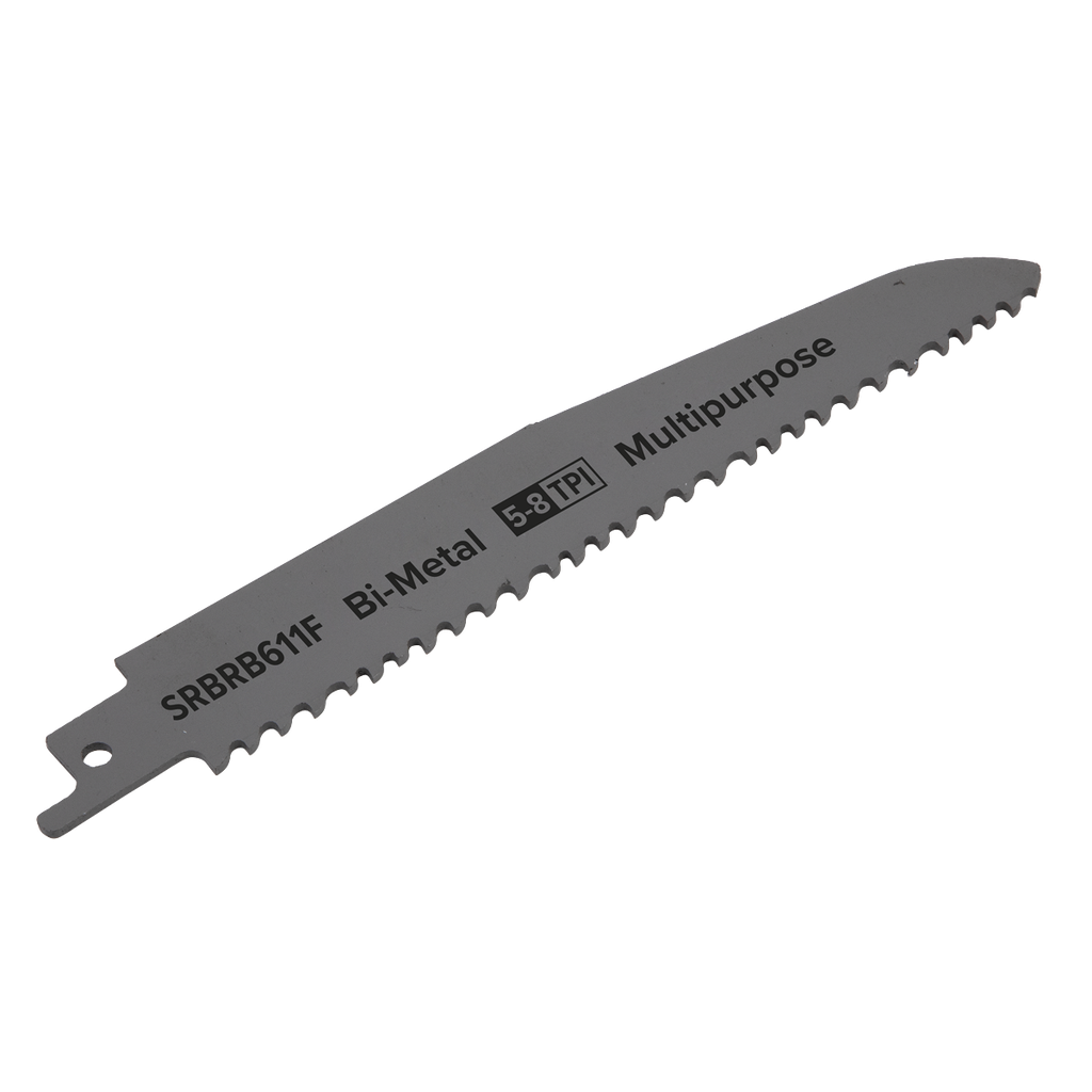 Sealey Multipurpose Reciprocating Saw Blade 150mm 5-8tpi - Pack of 5