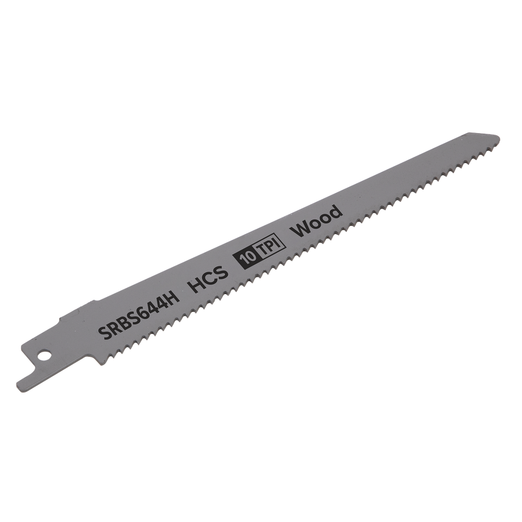 Sealey Reciprocating Saw Blade for Clean Wood 150mm 10tpi - Pack of 5