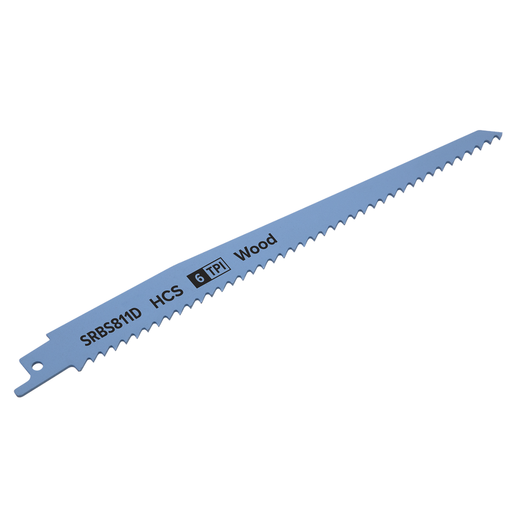 Sealey Reciprocating Saw Blade for Clean Wood 200mm 6tpi - Pack of 5