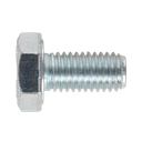 8.8 Zinc Plated HT Setscrew M10 x 20mm, DIN 933 - Pack of 25