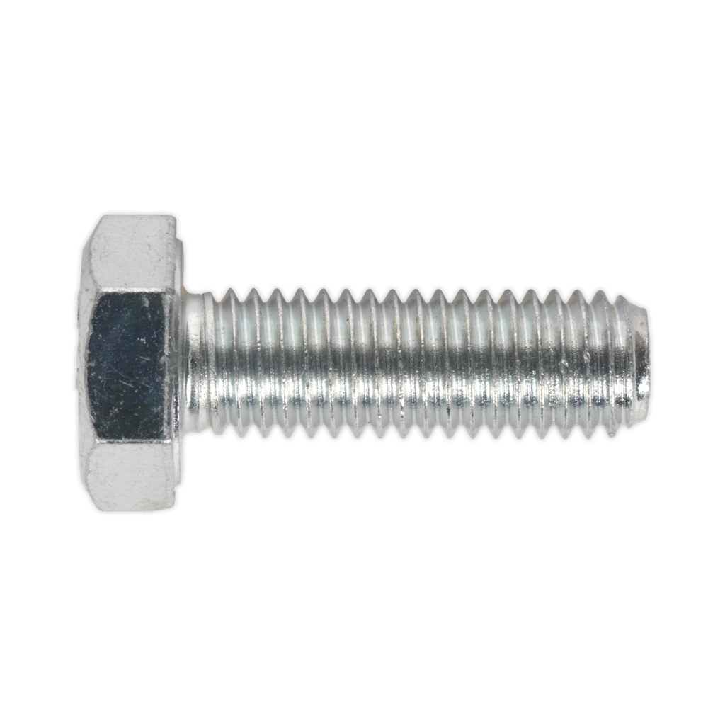 Sealey 8.8 Zinc Plated HT Setscrew M10 x 30mm, DIN 933 - Pack of 25