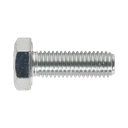 8.8 Zinc Plated HT Setscrew M10 x 30mm, DIN 933 - Pack of 25