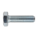 8.8 Zinc Plated HT Setscrew M10 x 35mm, DIN 933 - Pack of 25