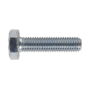 8.8 Zinc Plated HT Setscrew M10 x 40mm, DIN 933 - Pack of 25