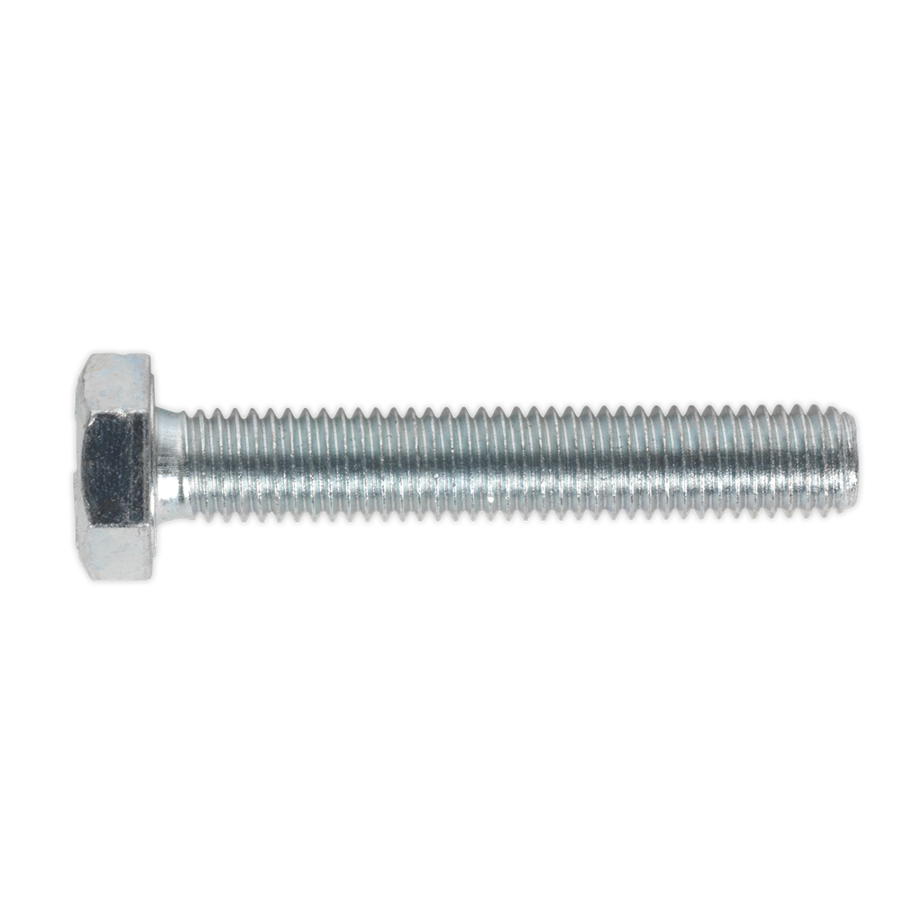 Sealey 8.8 Zinc Plated HT Setscrew M10 x 60mm, DIN 933 - Pack of 25