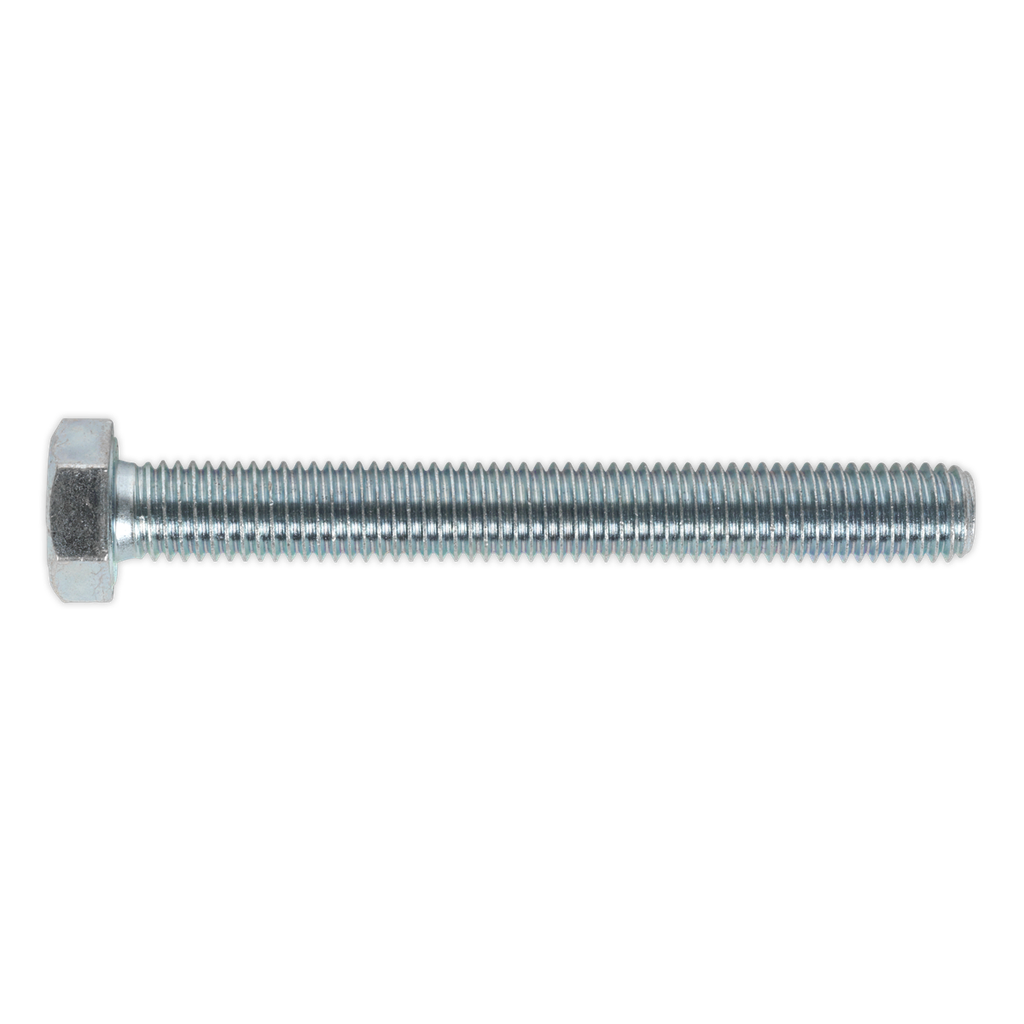 Sealey 8.8 Zinc Plated HT Setscrew M12 x 100mm, DIN 933 - Pack of 10