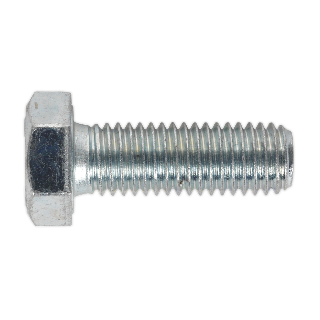 8.8 Zinc Plated HT Setscrew M12 x 35mm, DIN 933 - Pack of 25