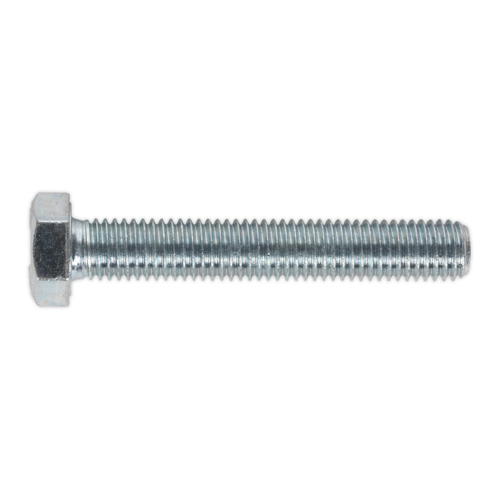 Sealey 8.8 Zinc Plated HT Setscrew M12 x 75mm, DIN 933 - Pack of 10