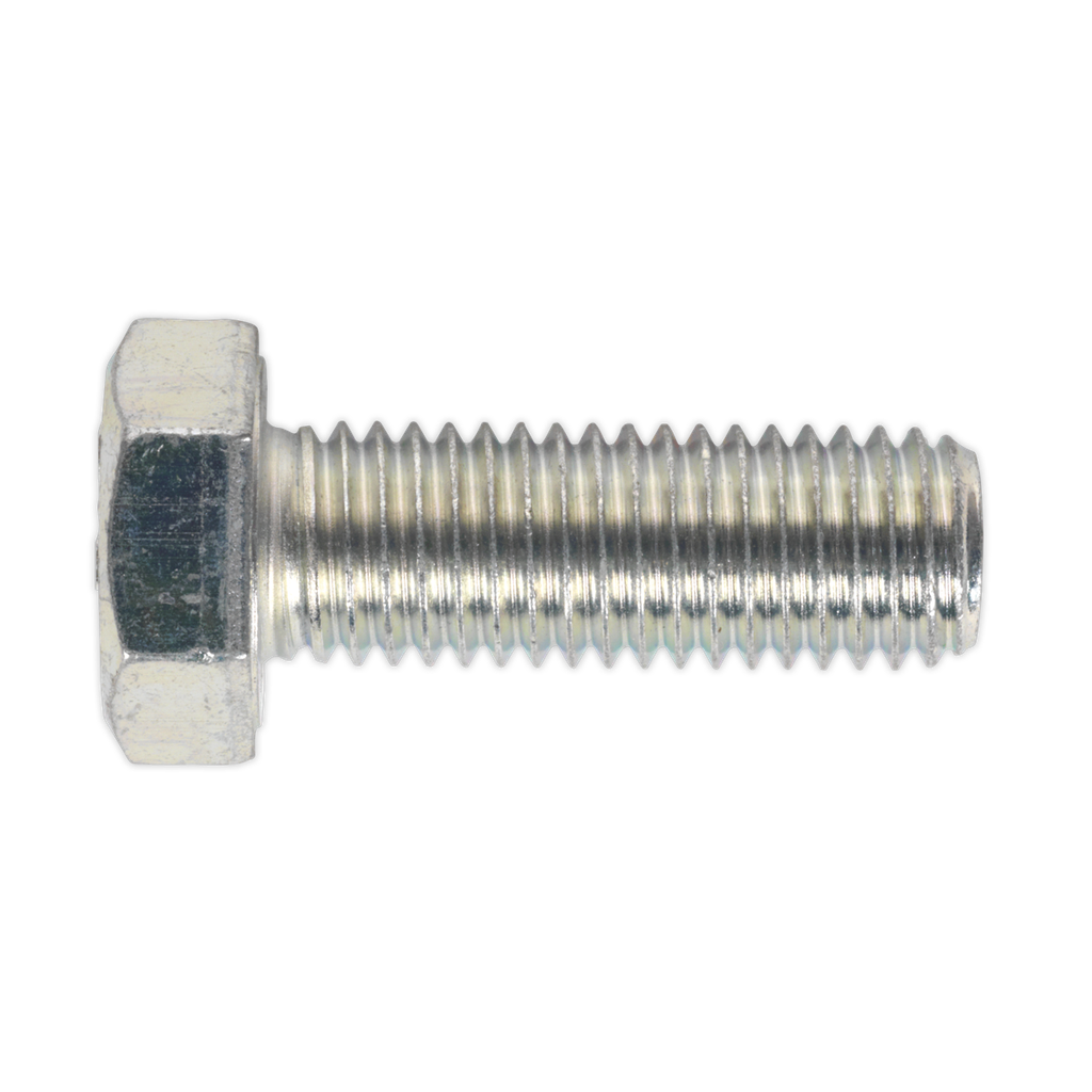 Sealey 8.8 Zinc Plated HT Setscrew M14 x 40mm, DIN 933 - Pack of 10