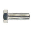 8.8 Zinc Plated HT Setscrew M14 x 40mm, DIN 933 - Pack of 10