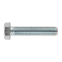 8.8 Zinc Plated HT Setscrew M14 x 70mm, DIN 933 - Pack of 10